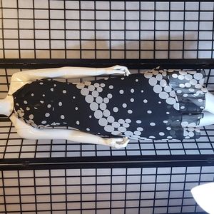 Black & White Midi Dress